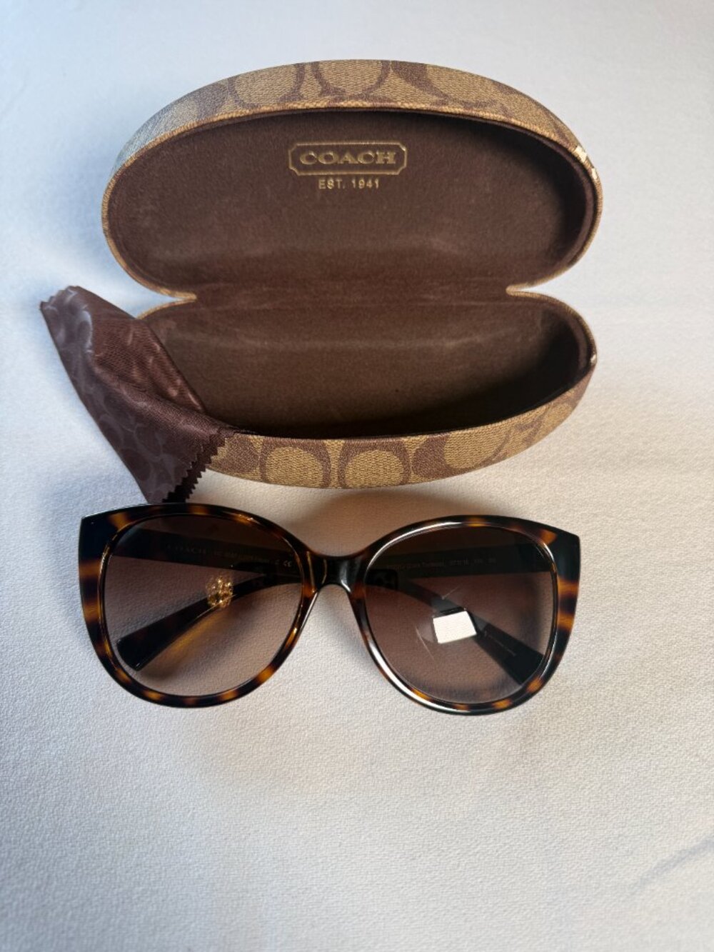 Coach Faye HC8087 Dark Tortoise Sunglasses
